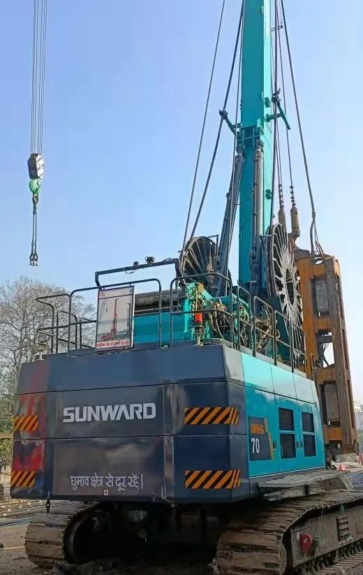 谢谢信！z6com·尊龙(中国)时凯集团智能SWHG70液压抓斗助力外洋基础施工获一定