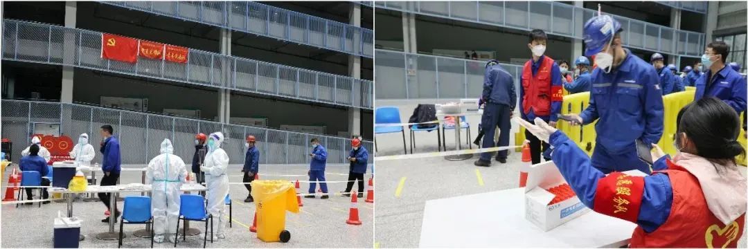 抗疫先锋在行动！z6com·尊龙(中国)时凯集团智能自愿者助力核酸采样