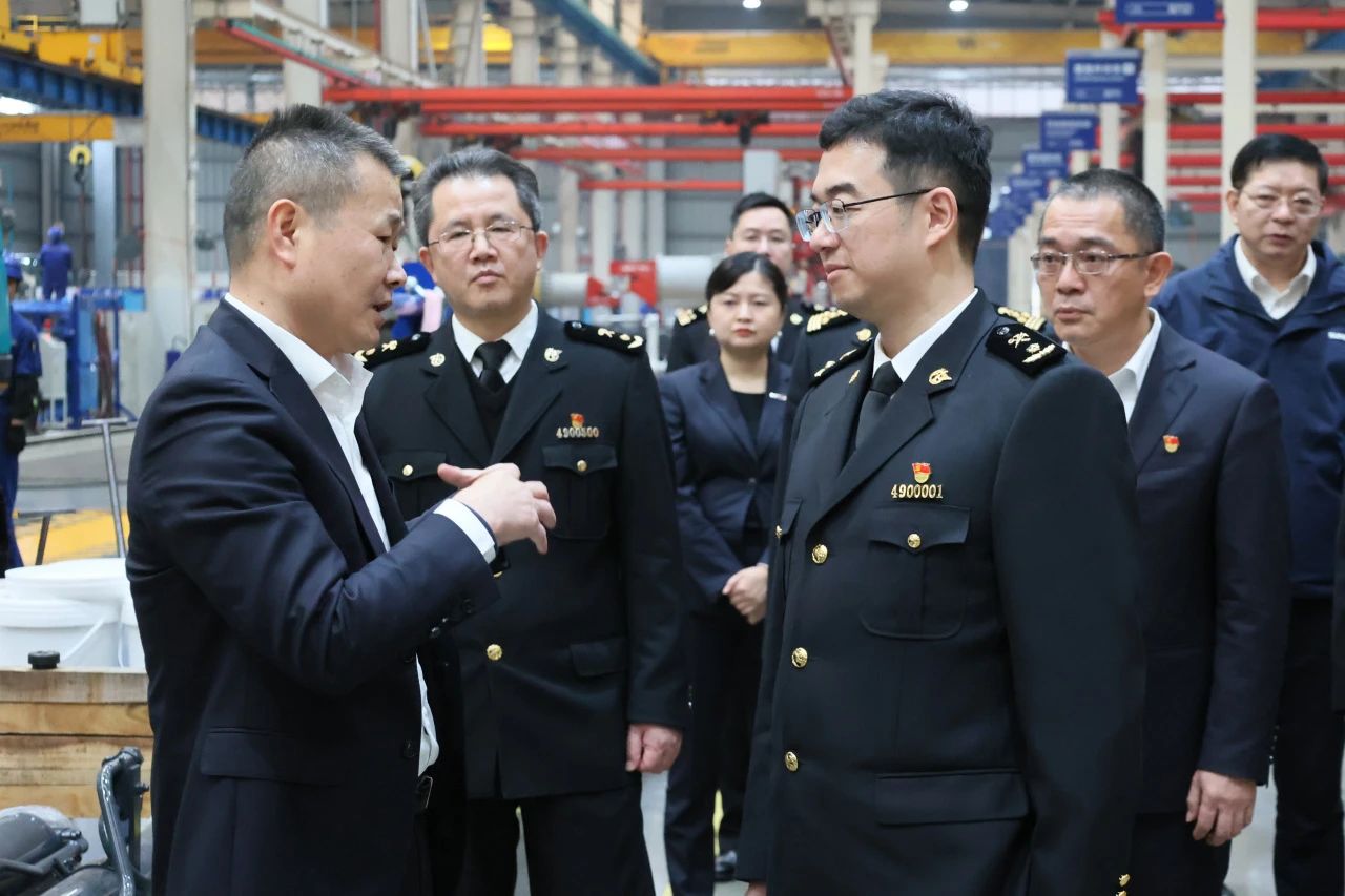 长沙海关党委书记、关长沈大为调研z6com·尊龙(中国)时凯集团智能