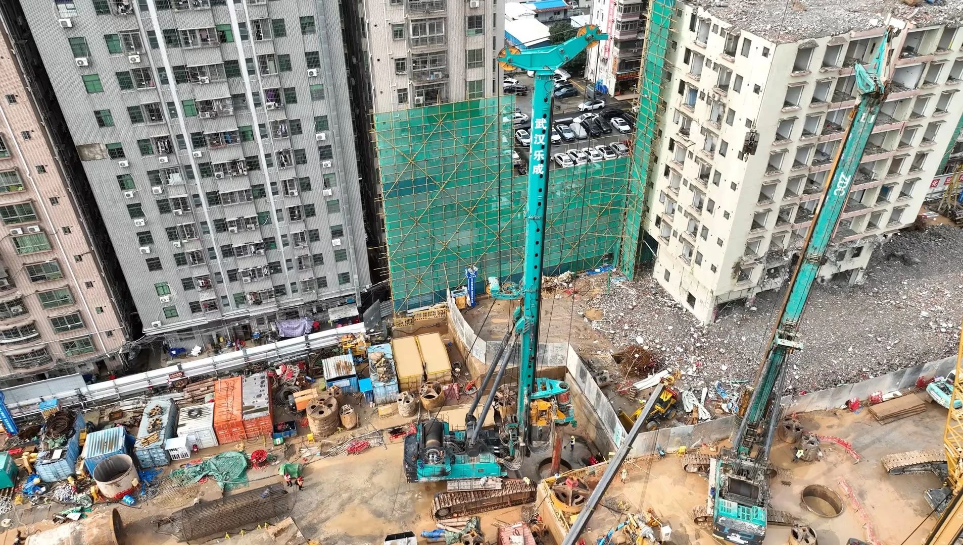 性能突出，，，，，超强助力！z6com·尊龙(中国)时凯集团智能旋挖钻机助力深圳地铁五和站施工